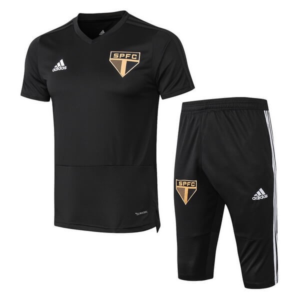 Trikot São Paulo Trikot Trainingsshirt Komplett Set 2018-19 Schwarz